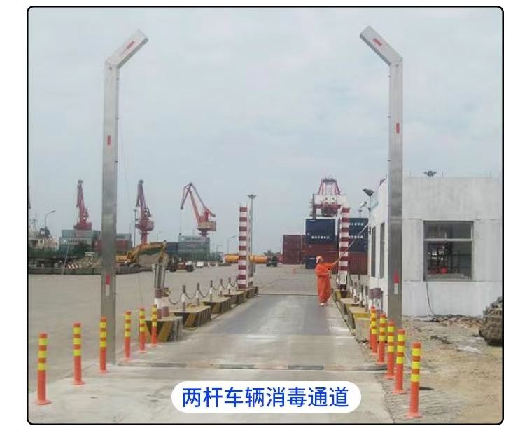 两立柱车辆消毒通道