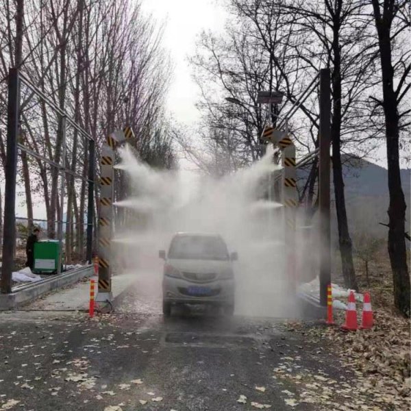 车辆消毒通道设备加工 自动车辆消毒通道 强兴消毒通道车辆